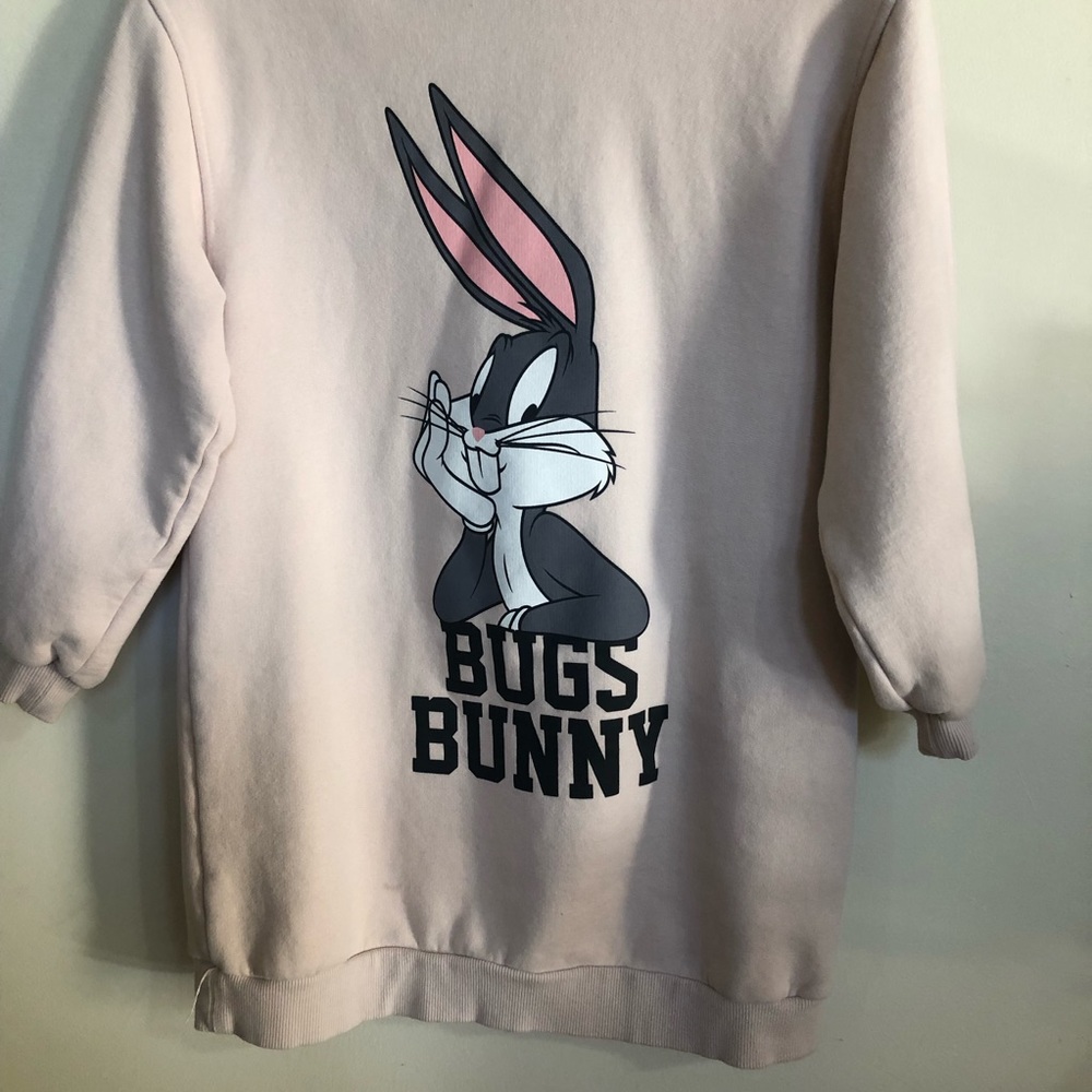 Zara Looney Toons Hoodie Sweatshirt Size 10.